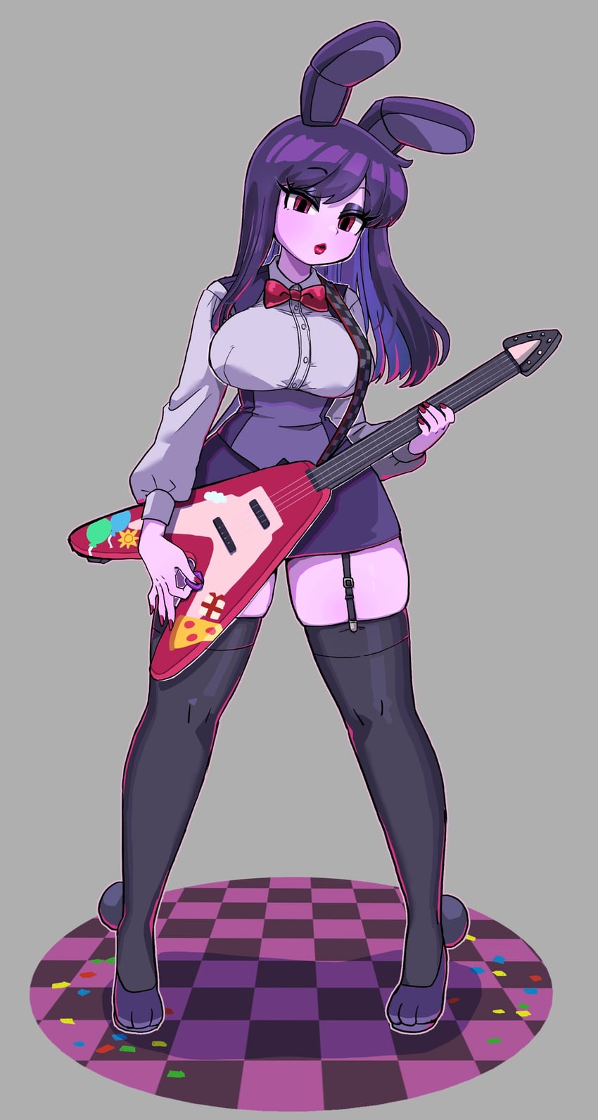 bonnie (five nights at freddy's and 1 more) drawn by minami_(mnm-kyk)