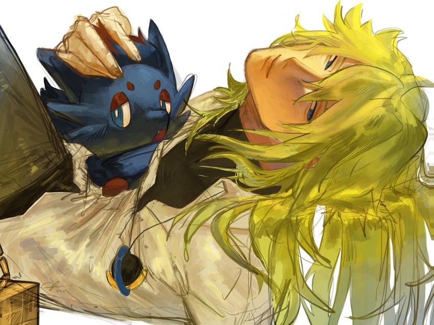 n and zorua (pokemon and 1 more) drawn by vvyy4