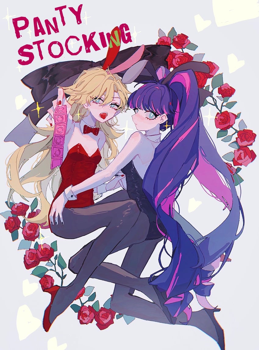 stocking and panty (panty & stocking with garterbelt) drawn by yuyeon