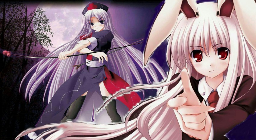 reisen udongein inaba and yagokoro eirin (touhou) drawn by fate_(capcom)