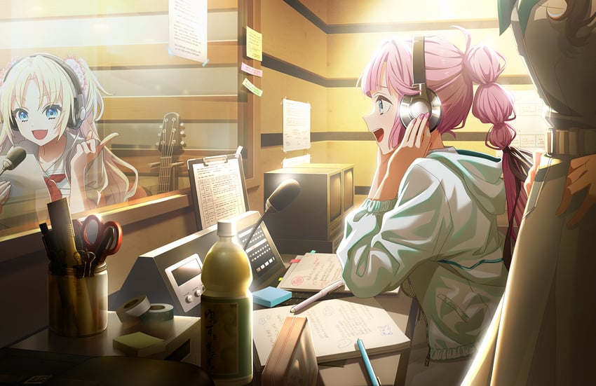 fujishima megumi, osawa rurino, and anyoji hime (love live! and 1 more)