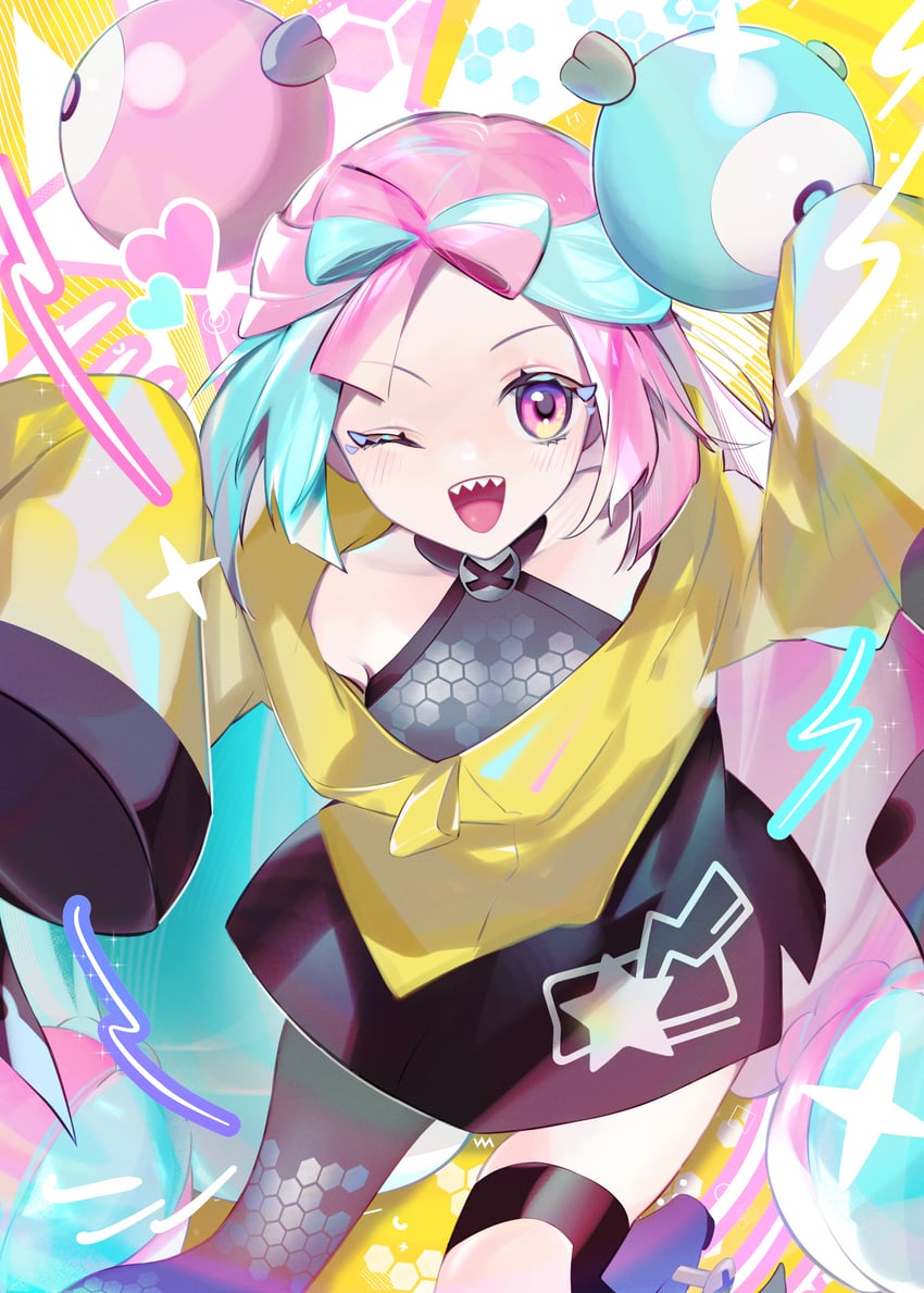iono (pokemon and 1 more) drawn by chacha_(thicktea)