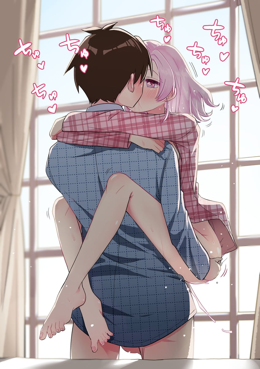 aijou rentarou and momi momiji (kimi no koto ga dai dai dai dai daisuki na 100-nin no kanojo) drawn by shashadog18