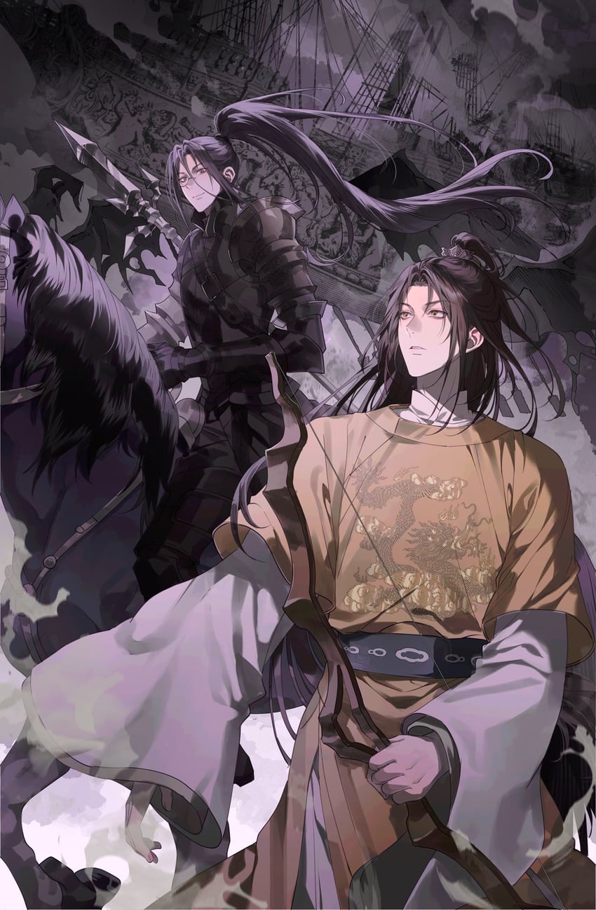 gu yun and chang geng (sha po lang) drawn by chowa_(chocomeringue)