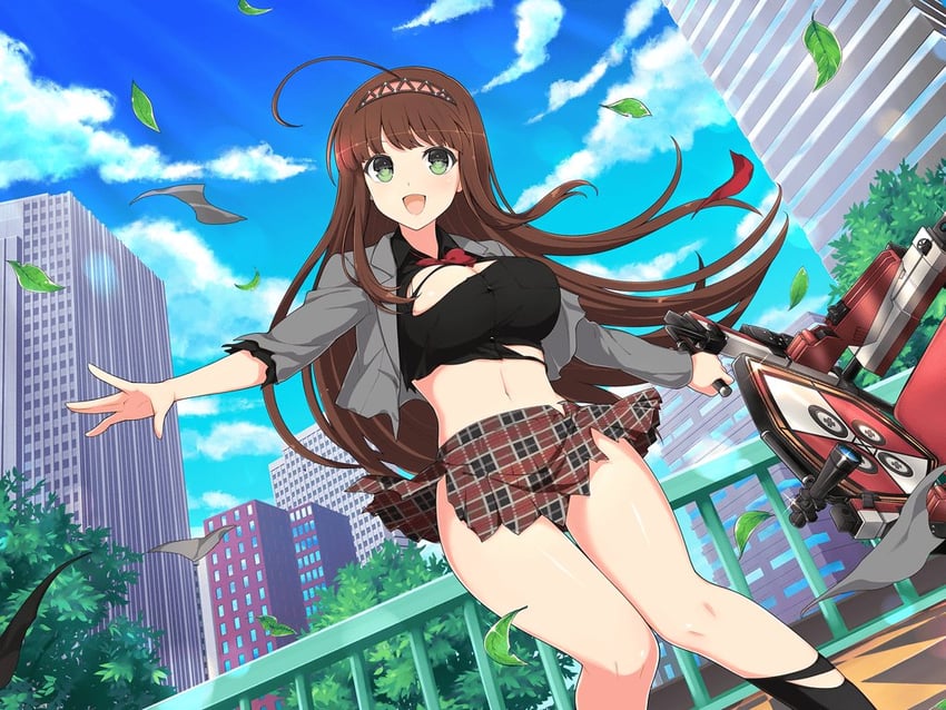 ui (senran kagura and 1 more) drawn by yaegashi_nan