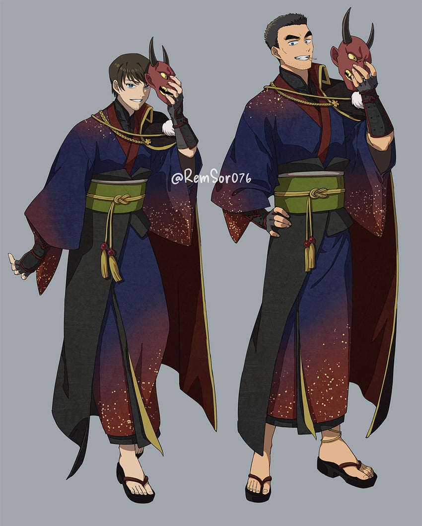 scotch and date wataru (meitantei conan) drawn by remsor076