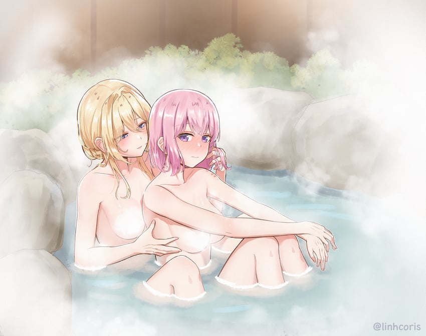 amaori renako and ouzuka mai (watashi ga koibito ni nareru wake naijan murimuri!) drawn by linhcoris