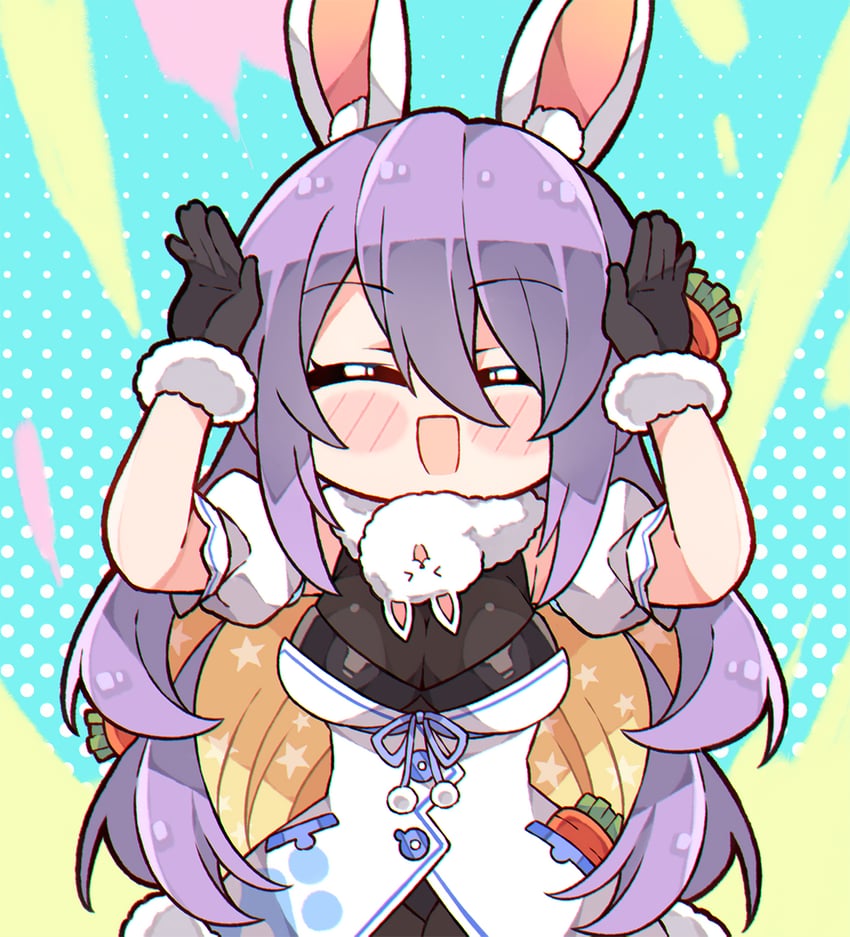 usada pekora, don-chan, and moona hoshinova (hololive and 1 more) drawn by kukie-nyan