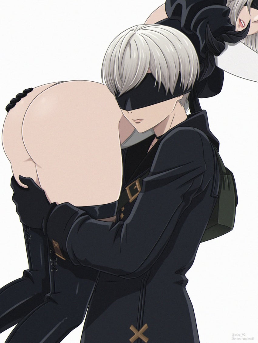 2b and 9s (nier and 1 more) drawn by shirl_geem