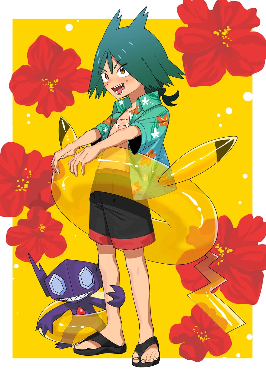 sableye and ult (pokemon and 1 more) drawn by anipoke_uruto
