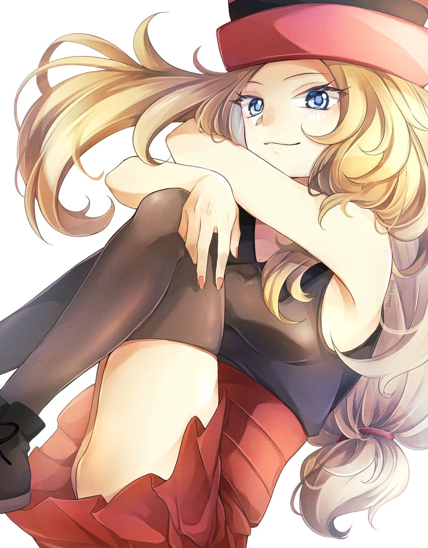 serena (pokemon and 1 more) drawn by yomogi_(black-elf)