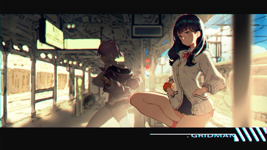 takarada rikka and shinjou akane (gridman universe and 1 more) drawn by codename47