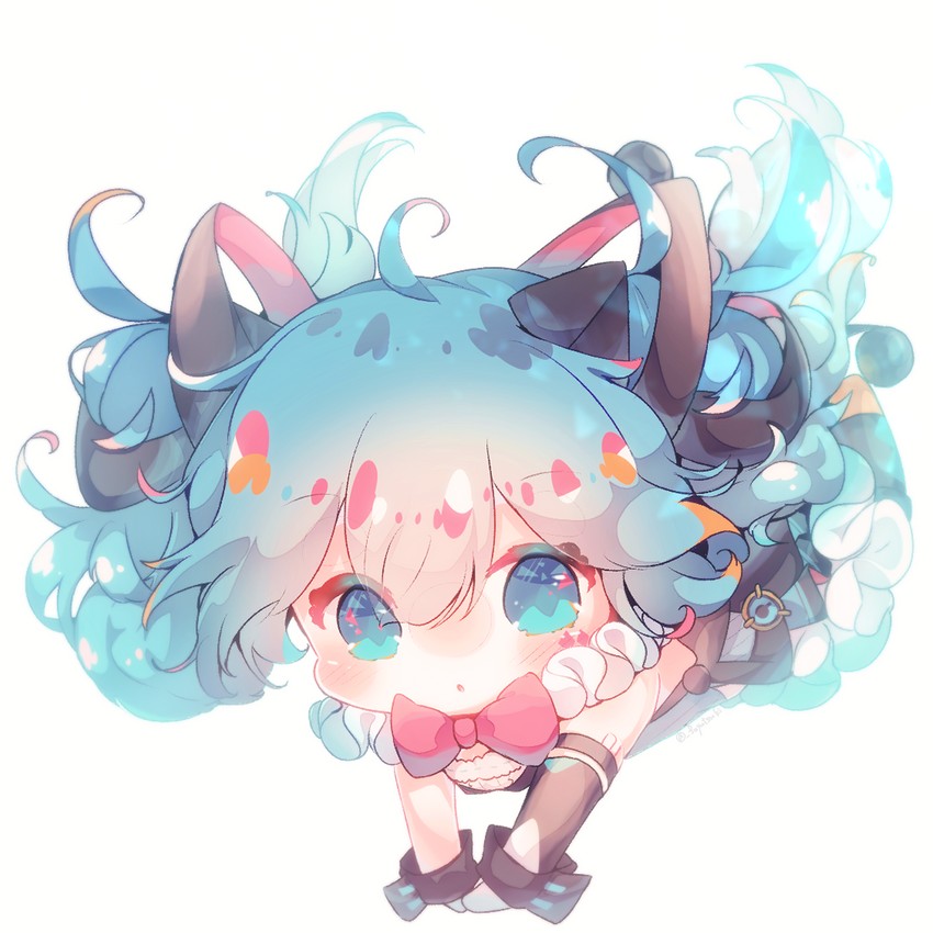 hatsune miku and magical mirai miku (vocaloid and 1 more) drawn by fuyuzuki_gato