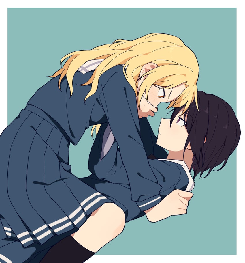 yashio rui and kirigaya toko (bang dream!) drawn by coldcat.