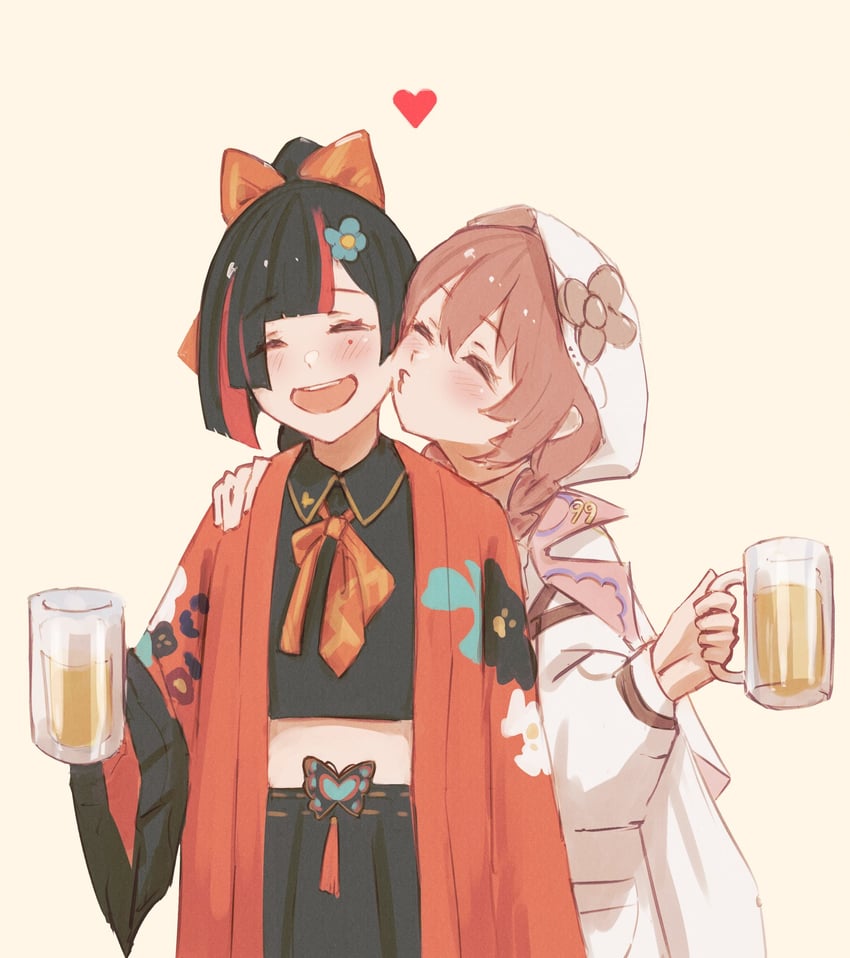 amayui moka and choya hanabi (vspo!) drawn by tsubu_(kappunioyu562)