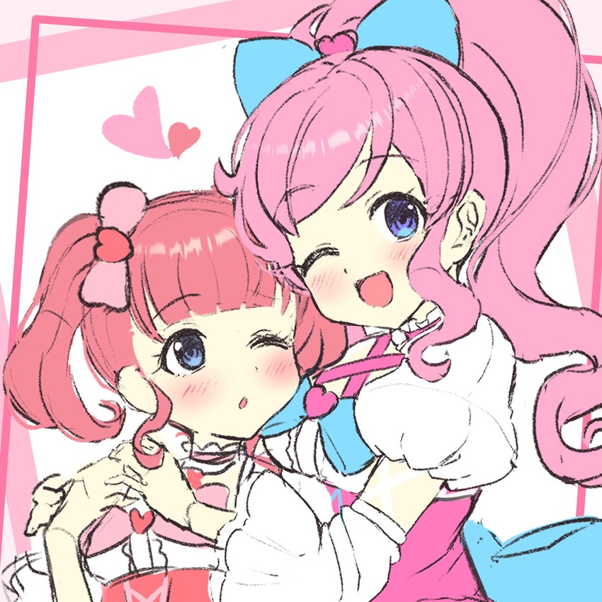 momoyama mirai and momoyama hikari (pretty series and 1 more) drawn by nanamira_bi