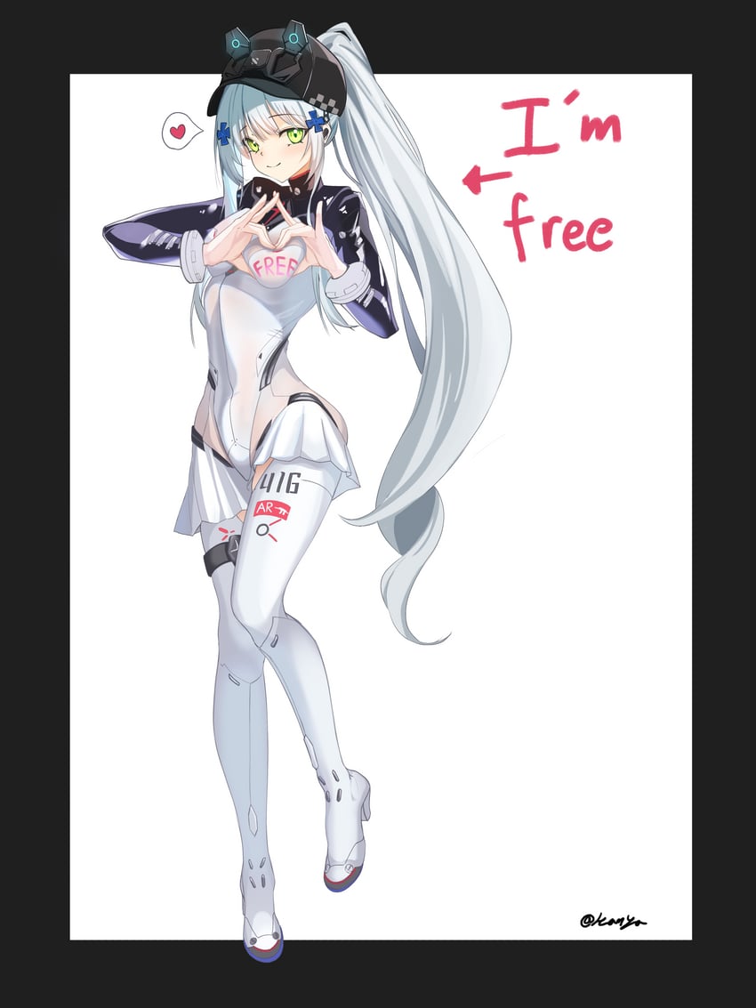 hk416 and klukai (girls' frontline and 1 more) drawn by mooruck4
