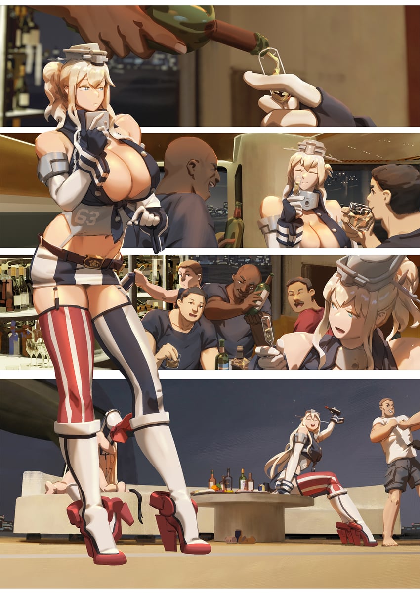 iowa and uss missouri (original and 1 more) drawn by ye_fan