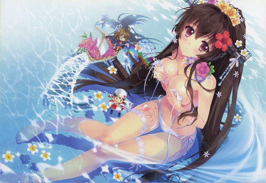 yamato, fairy, damage control crew, and damage control goddess (kantai collection) drawn by carnelian