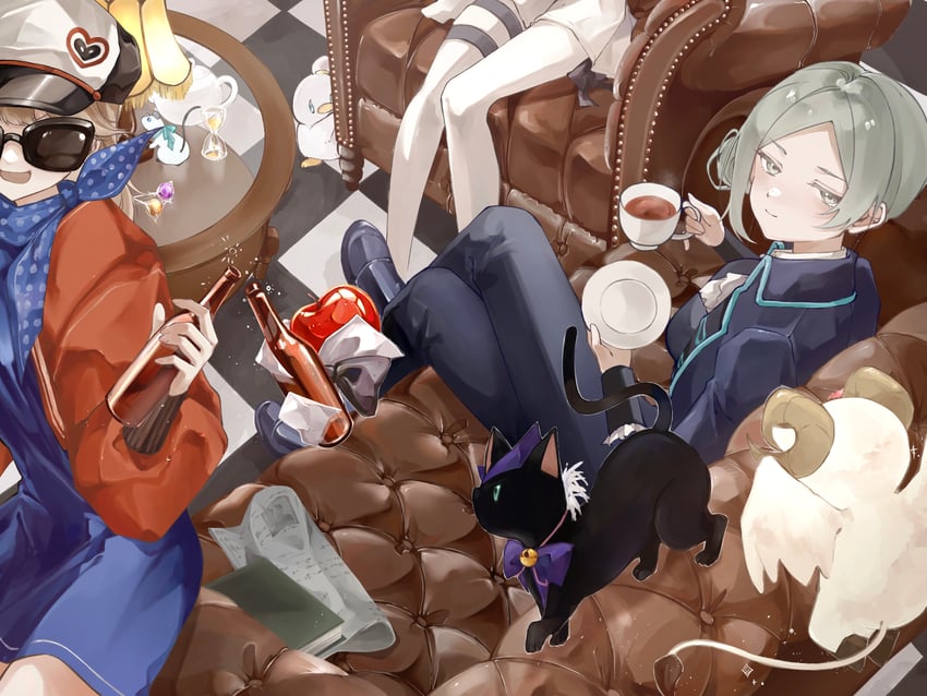 vertin, sonetto, regulus, apple, matilda bouanich, and 2 more (reverse:1999) drawn by mugisoba