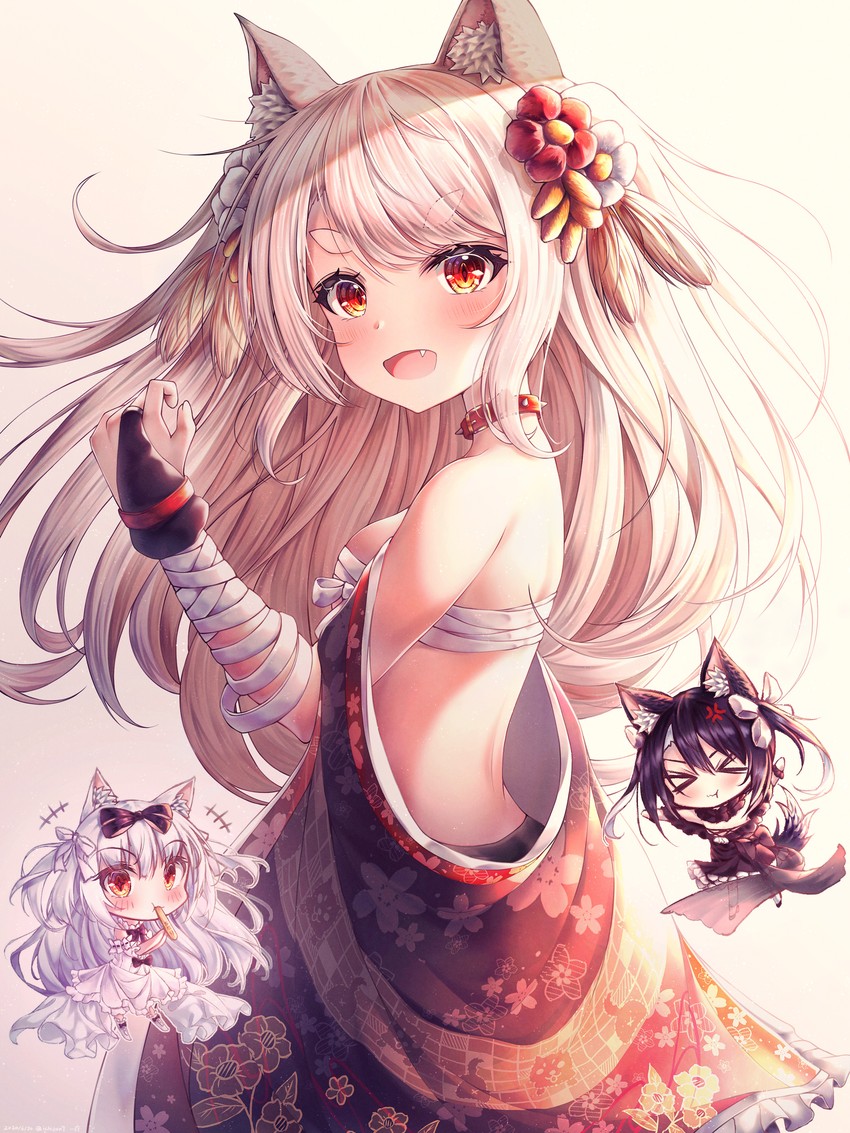 yuudachi, yukikaze, and shigure (azur lane) drawn by ichizon