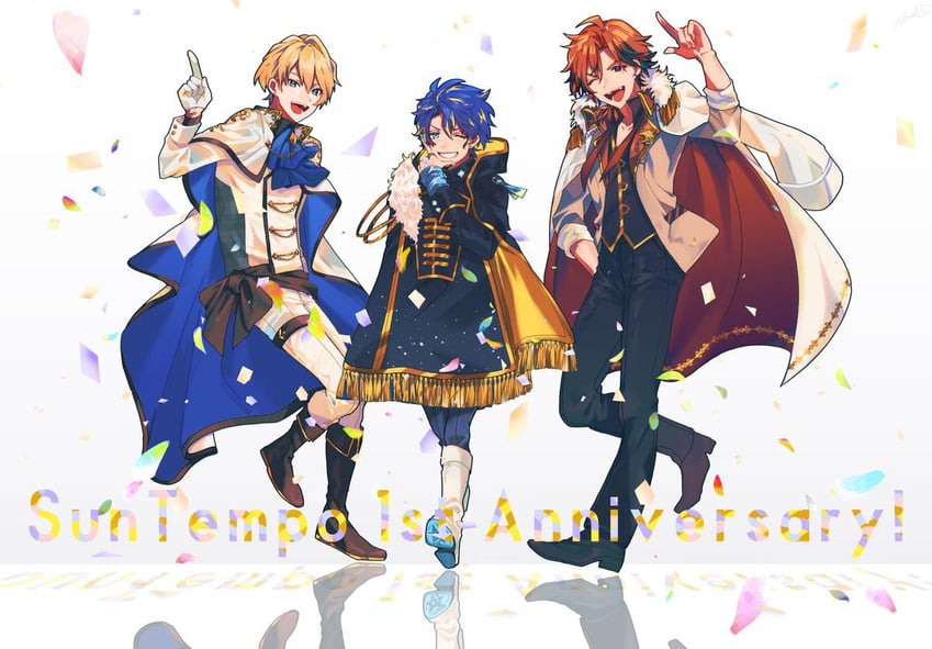 astel leda, yukoku roberu, and kishido temma (holostars) drawn by nad0_55