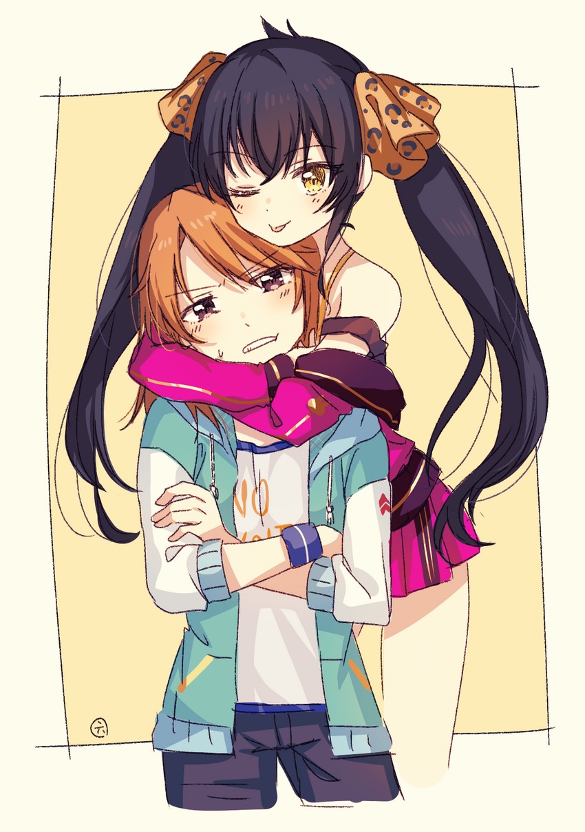 yuuki haru and matoba risa (idolmaster and 1 more) drawn by ichiren_namiro