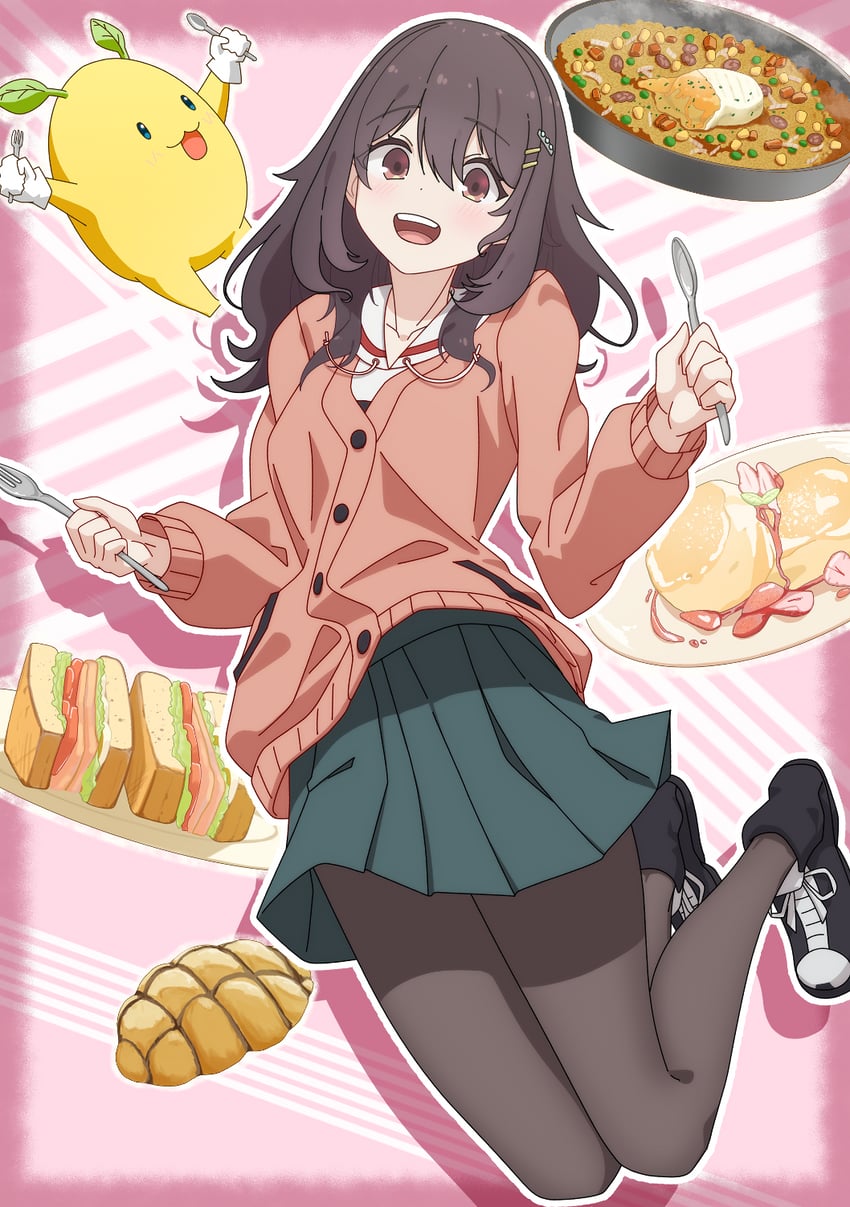 kawai mako and mokotarou (hibi wa sugiredo meshi umashi) drawn by harrybyharry
