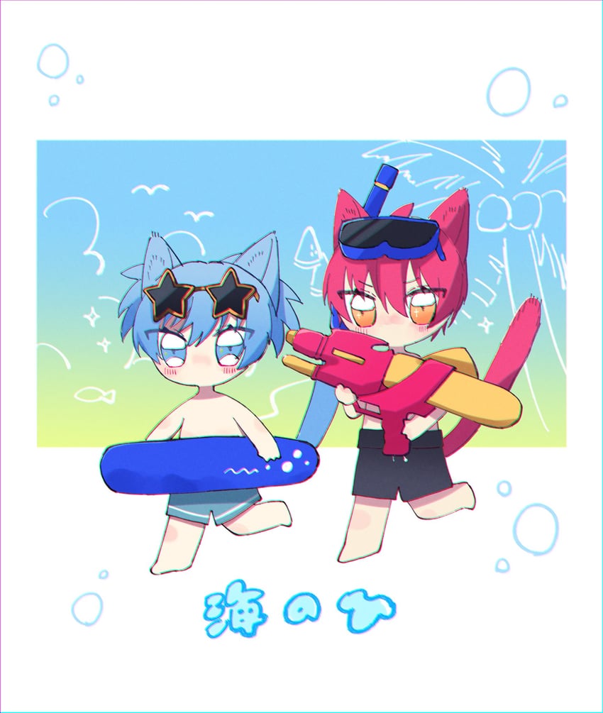 shiota nagisa and akabane karma (ansatsu kyoushitsu) drawn by yokunetena
