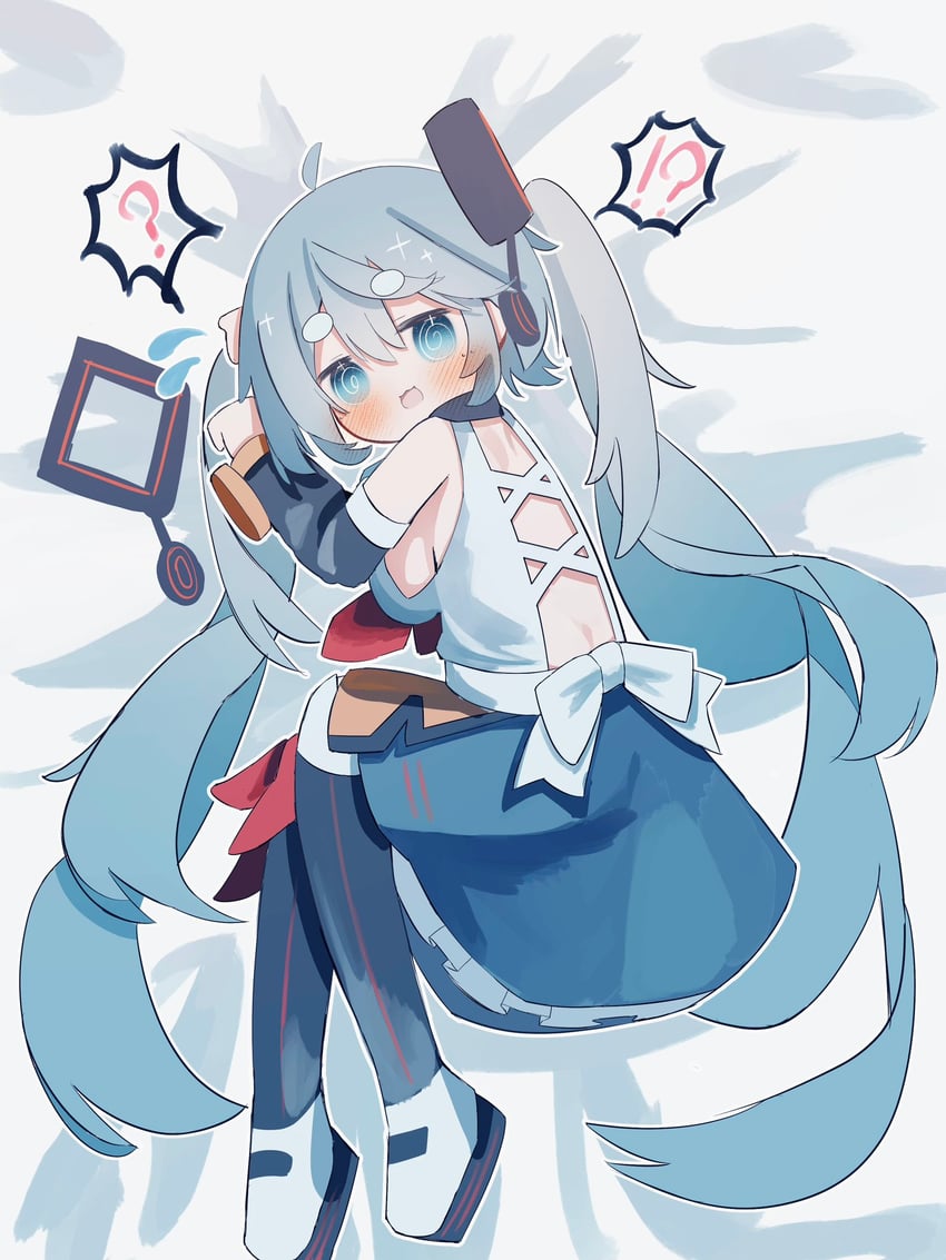 hatsune miku and magical mirai miku (vocaloid and 1 more) drawn by syare_0603