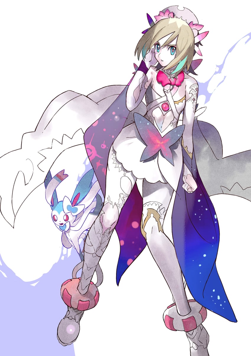 sylveon and irida (pokemon and 1 more) drawn by hiro_(user_negm3832)