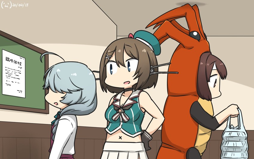 maya, ise, maya kai ni, and hamanami (kantai collection) drawn by hamu_koutarou
