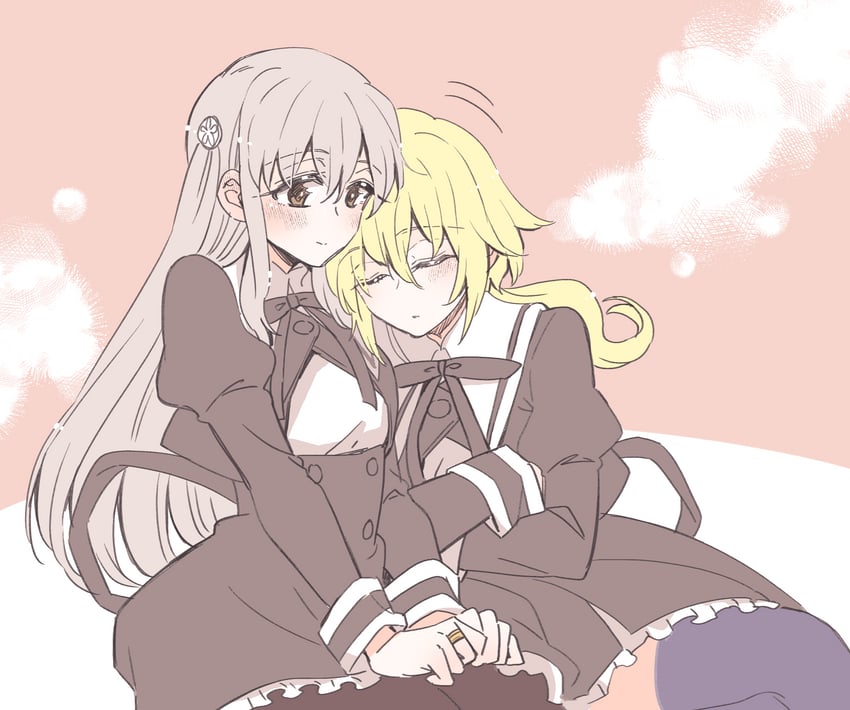 egawa kusumi and amano soraha (assault lily) drawn by sorato_(astllatte)