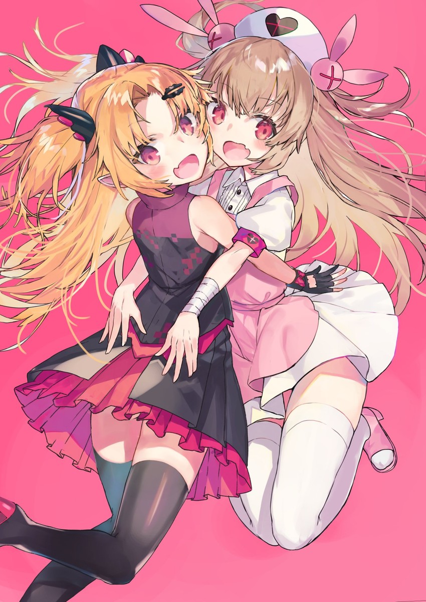 natori sana and akatsuki uni (sana channel and 1 more) drawn by kikkaiki