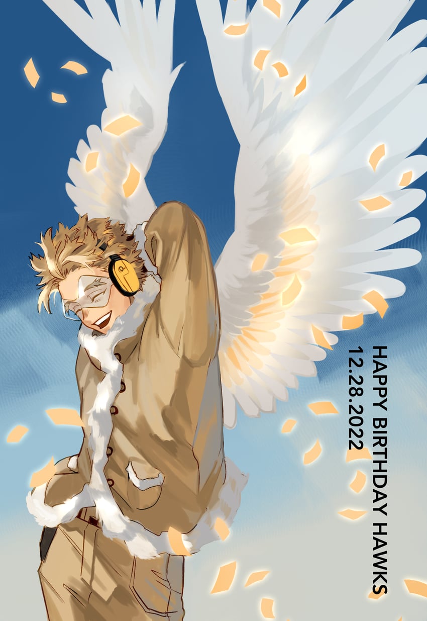 hawks (boku no hero academia) drawn by kogu_(nue_insideout)