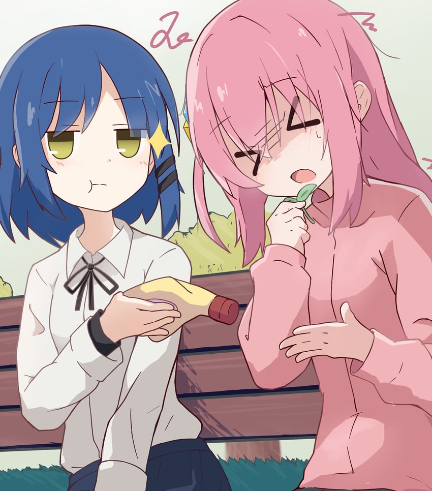gotoh hitori and yamada ryo (bocchi the rock!) drawn by gozouroppu_nana