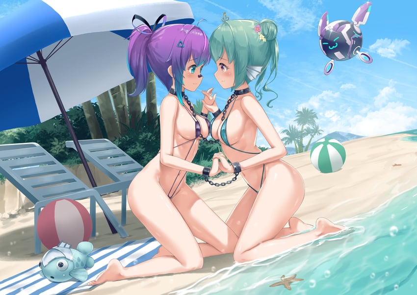 finana ryugu, melody, t0m, and ryuguard (nijisanji and 2 more) drawn by joko_jmc