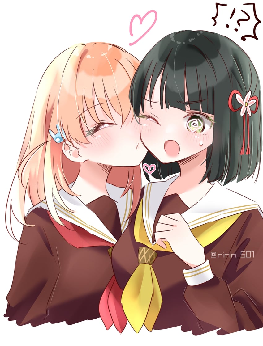 hinoshita kaho and momose ginko (love live! and 1 more) drawn by ririn_(ririn_501)