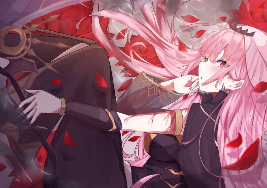 mori calliope (hololive and 1 more) drawn by izayoiyu