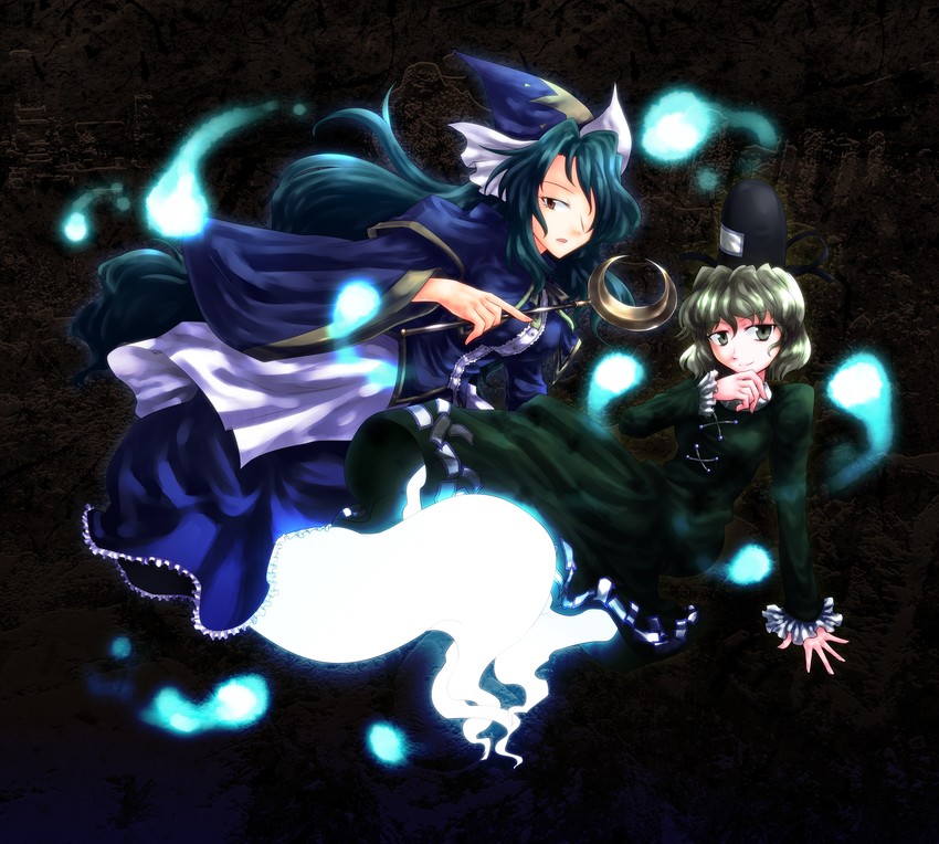 soga no tojiko and mima (touhou) drawn by sakuragi_rian