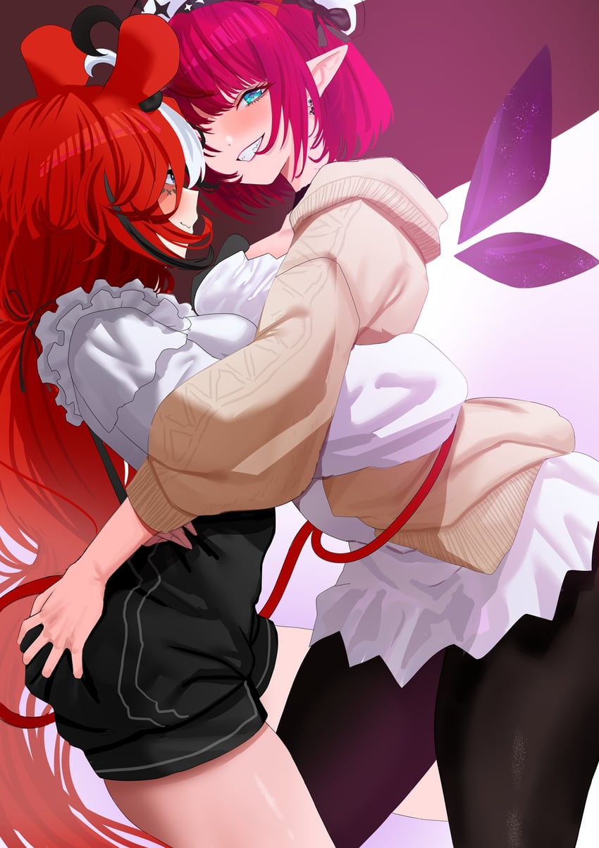 hakos baelz and irys (hololive and 1 more) drawn by redi_(rasec_asdjh)