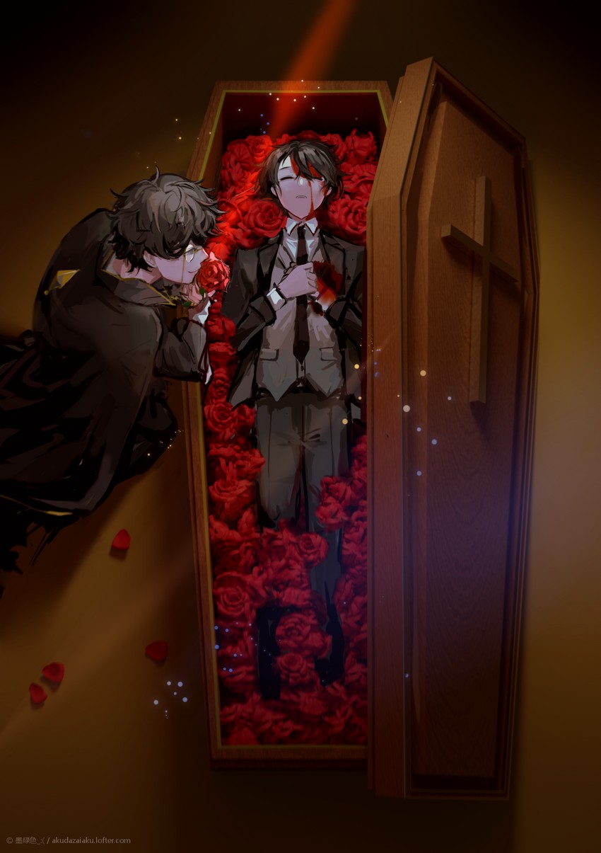 klein moretti and amon (lord of the mysteries) drawn by akudazaiaku