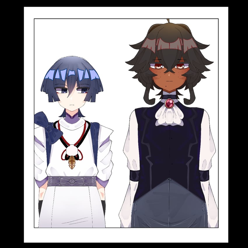 scaramouche (original and 1 more) drawn by chochocmint_crazy
