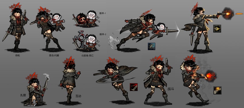 sensei, doodle sensei, and highwayman (blue archive and 1 more) drawn by h_ikenuma