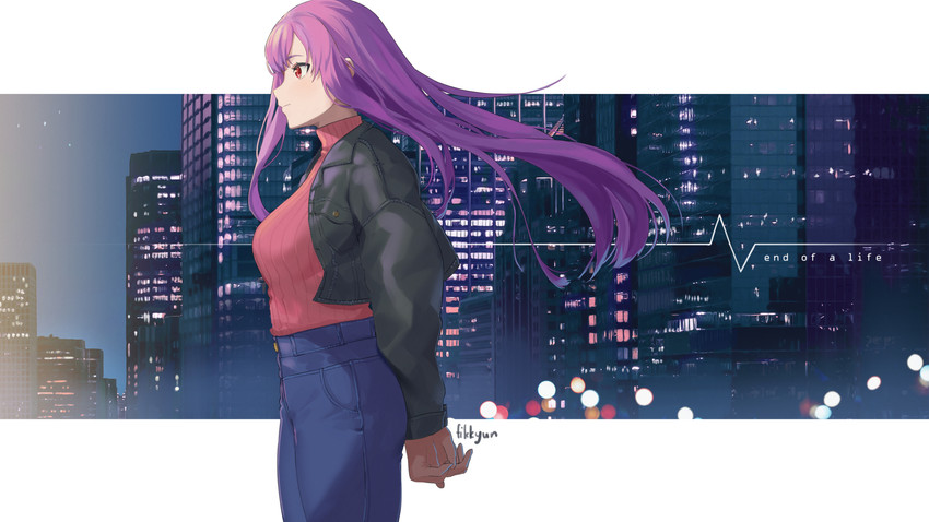 mori calliope (hololive and 2 more) drawn by fikkyun