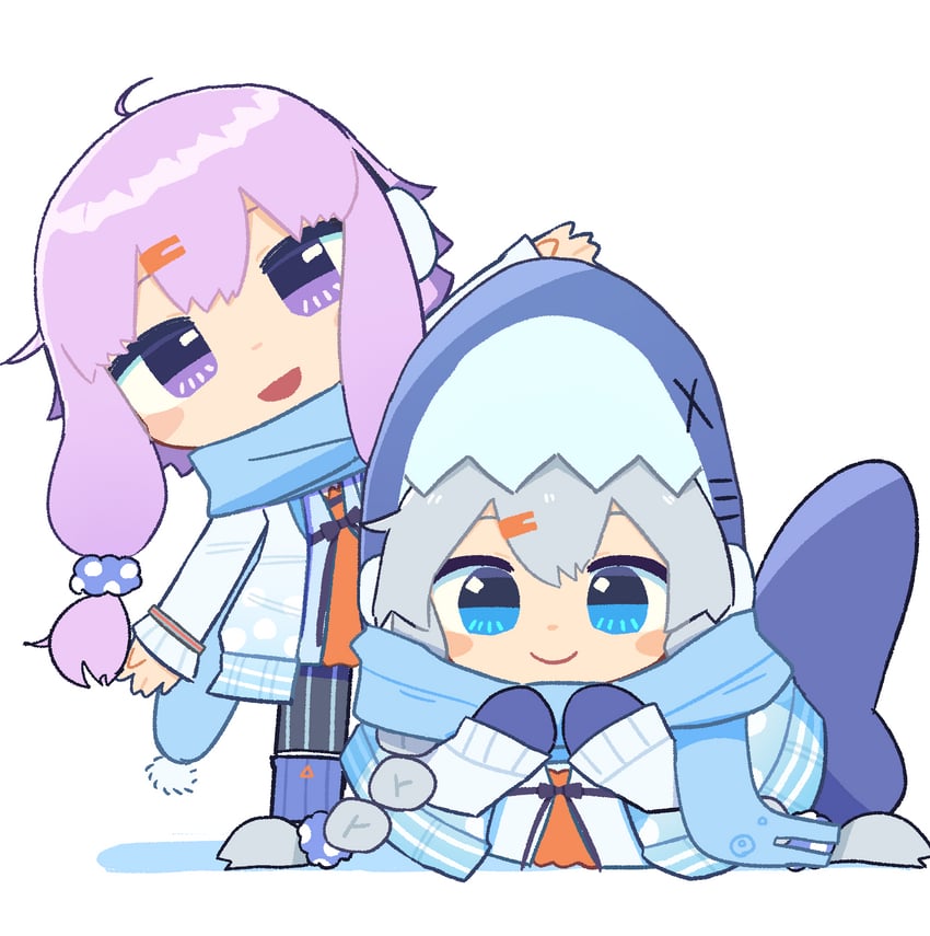 yuzuki yukari, kizuna akari, and okhotsk yukari (vocaloid and 1 more) drawn by konohoshi