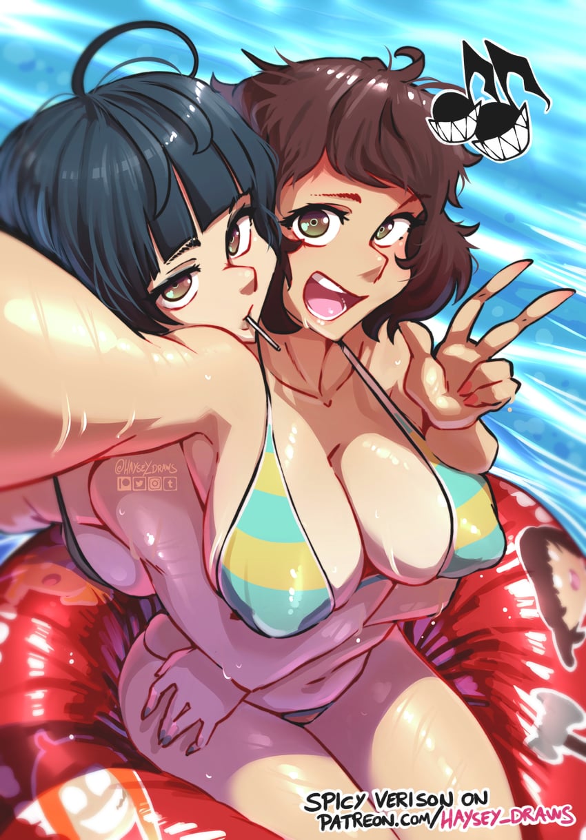 kawakami sadayo and takemi tae (persona and 1 more) drawn by haysey