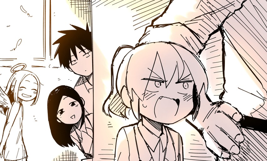 igarashi futaba, takeda harumi, sakurai touko, and kazama souta (original and 1 more) drawn by shiromanta