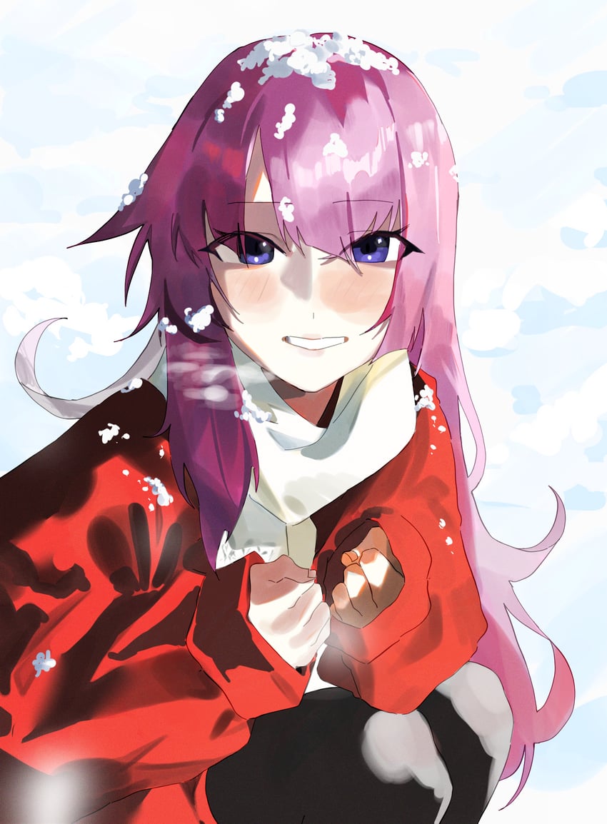 senjougahara hitagi (monogatari) drawn by jeiijuu