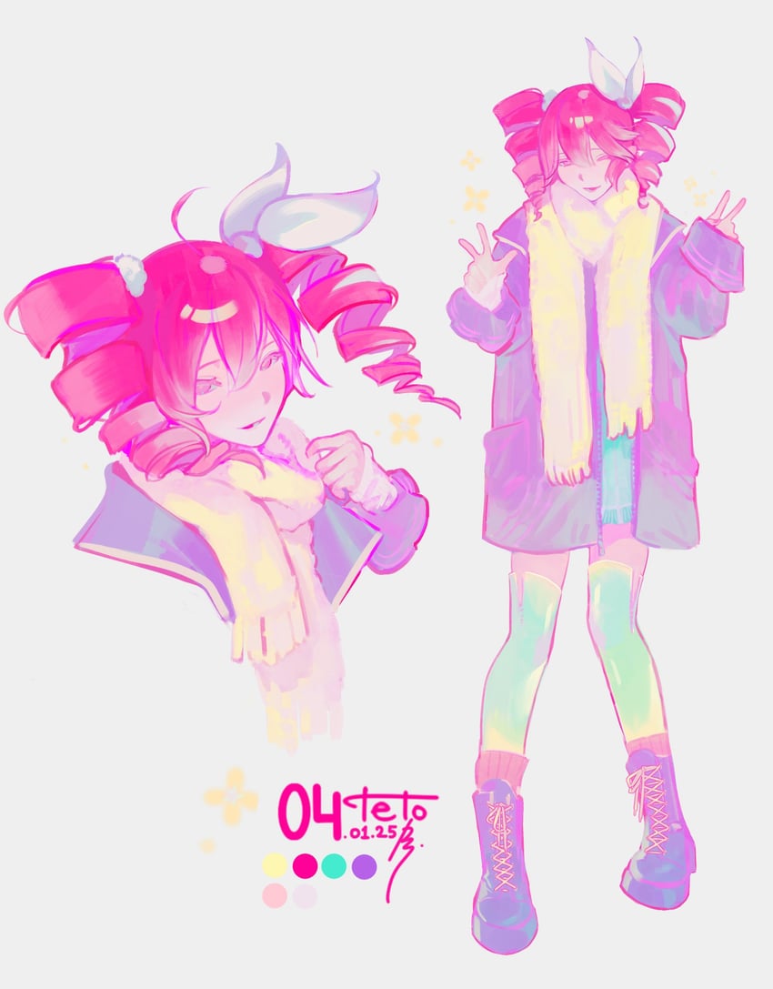 kasane teto (utau and 1 more) drawn by psognarr